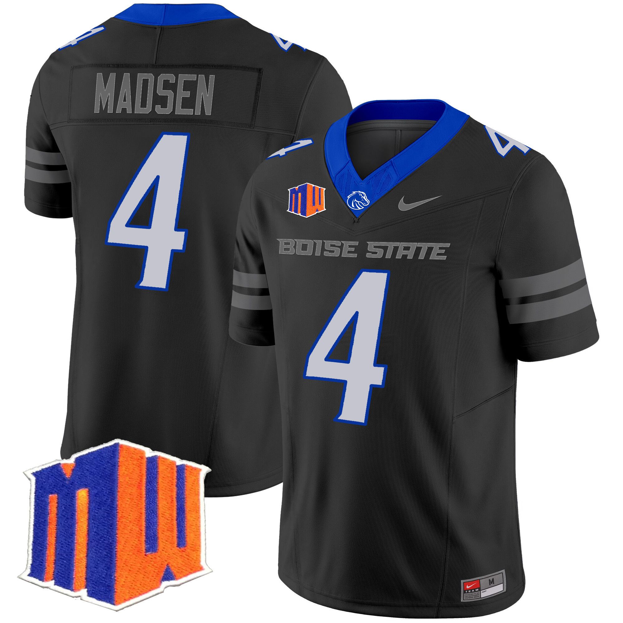 Men Boise State Broncos 4 Madsen Black Nike 2024 Vapor Limited NCAA Jersey